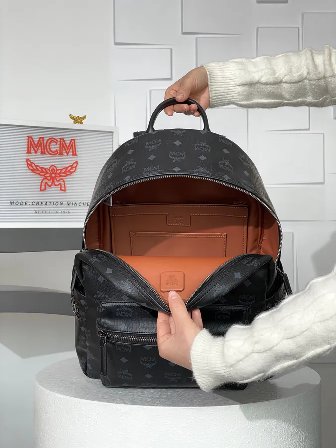 New Version MCM Stark Visetos Backpack