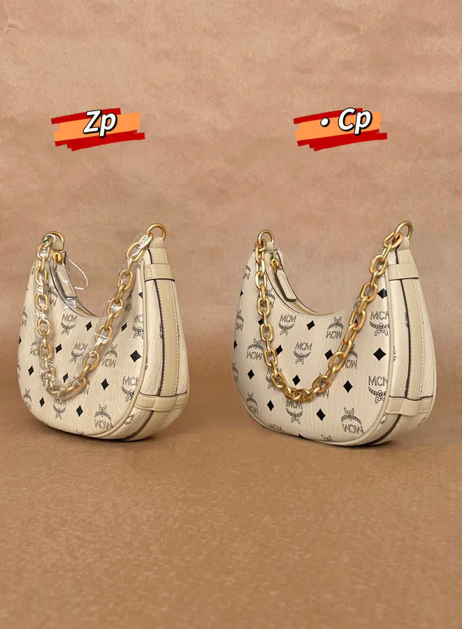 MCM Aren Hobo Small Grained Calfskin