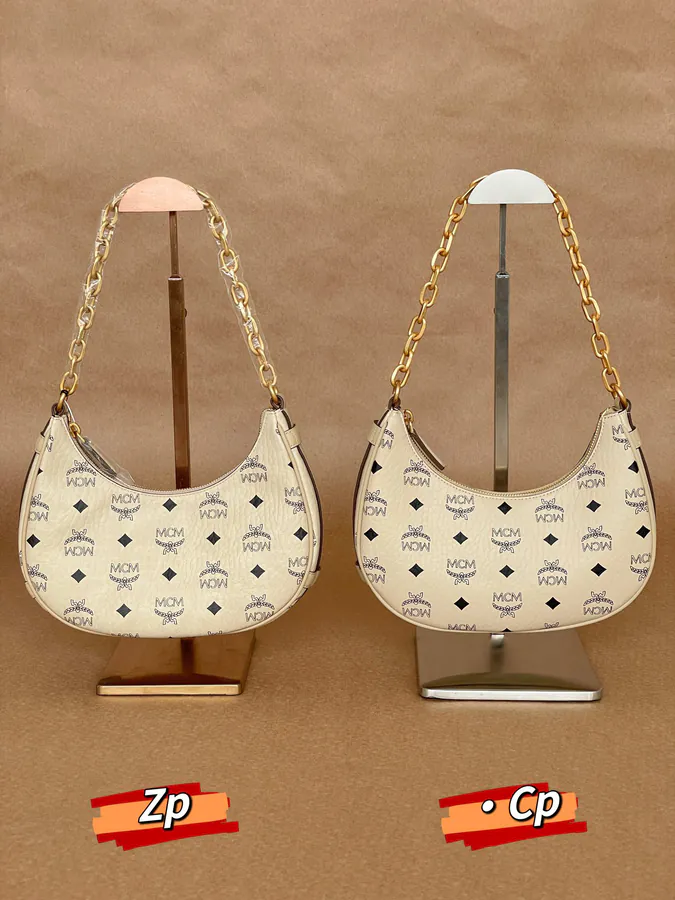 MCM Aren Hobo Small Grained Calfskin