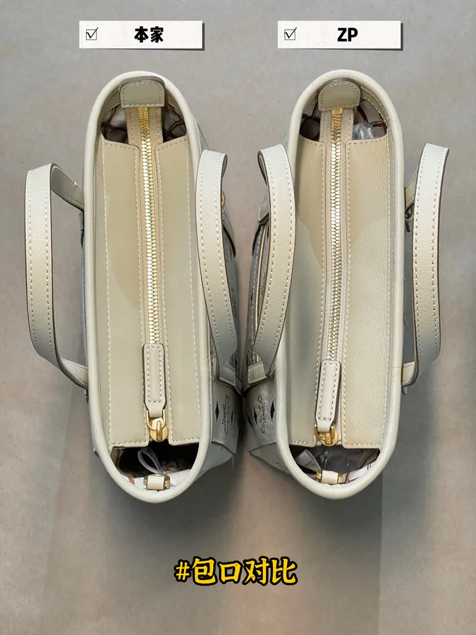 MCM Aren Visetos Mini Beige Bucket Bag
