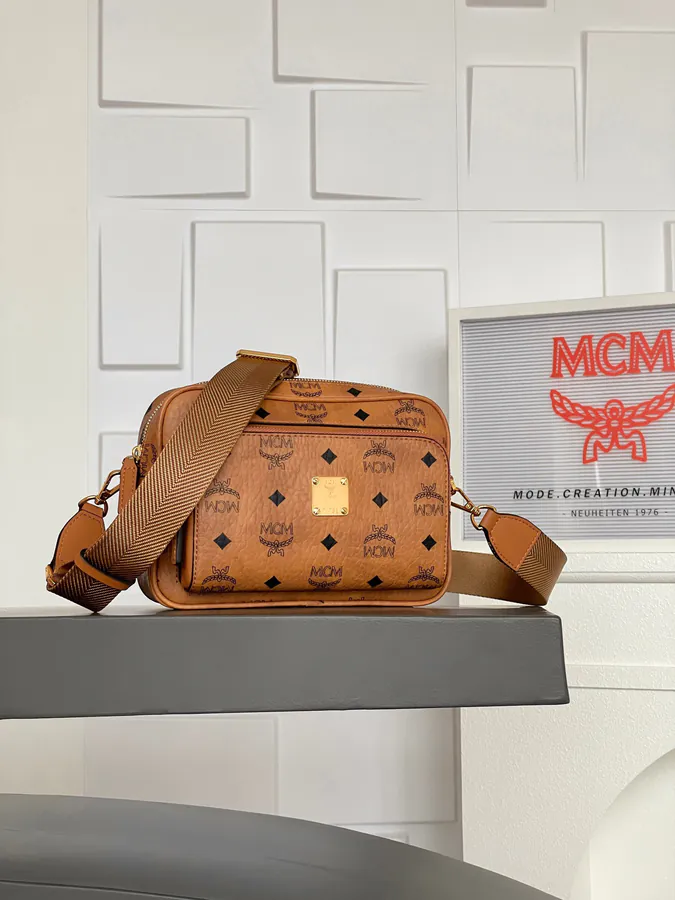 MCM Aren Visetos Mini Crossbody Bag