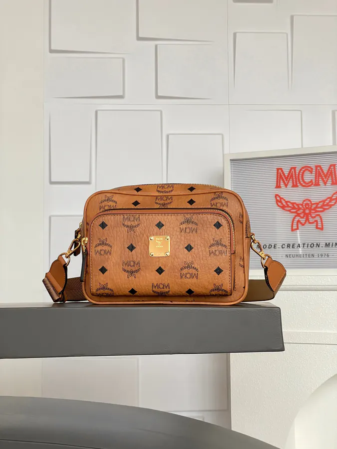 MCM Aren Visetos Mini Crossbody Bag