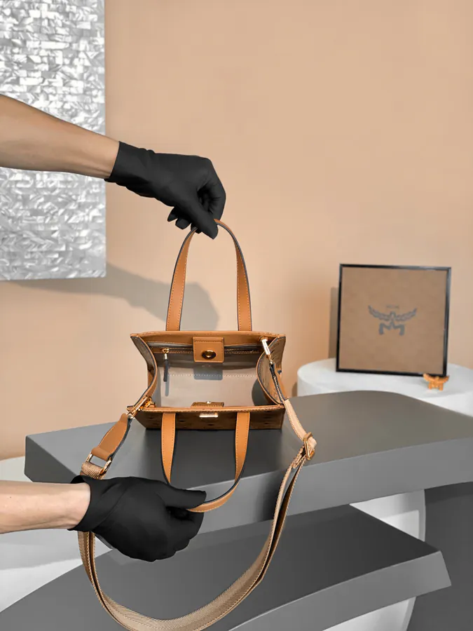MCM Klassik Visetos Mini Crossbody