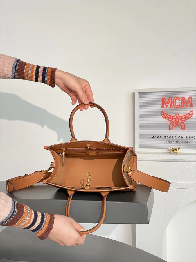 MCM München Visetos Small Handbag