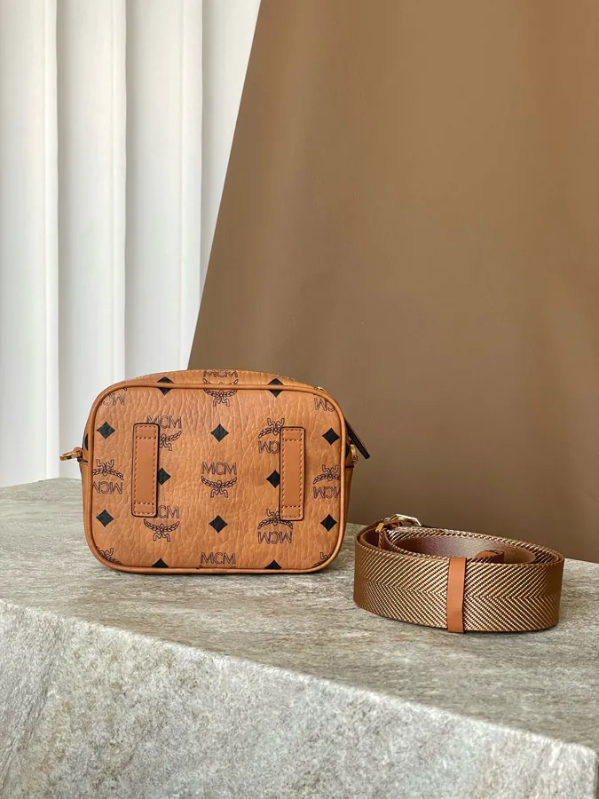 X Mini Shoulder Bag MCM Aren Visetos