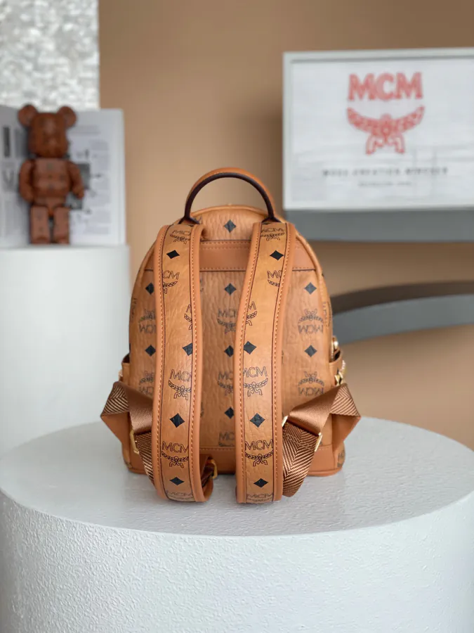 MCM Stark Visetos Mini Backpack