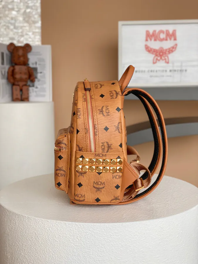 MCM Stark Visetos Mini Backpack
