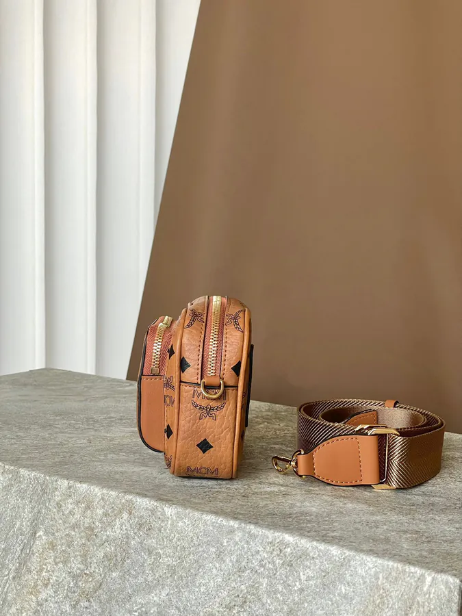 X Mini Shoulder Bag MCM Aren Visetos