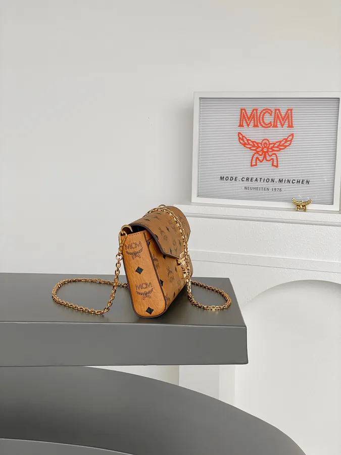 MCM Tracy Visitos Classic Crossbody Bag with Nappa Leather
