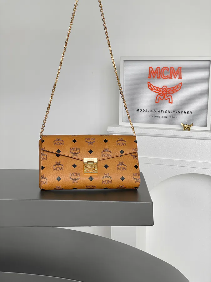 MCM Tracy Visitos Classic Crossbody Bag with Nappa Leather