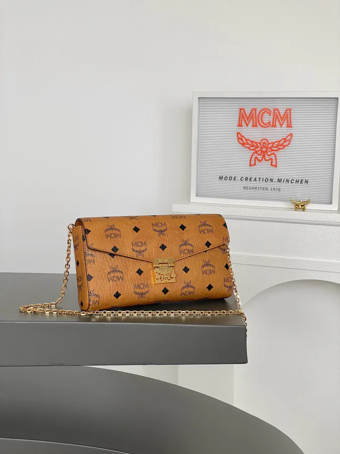 MCM Tracy Visitos Classic Crossbody Bag with Nappa Leather