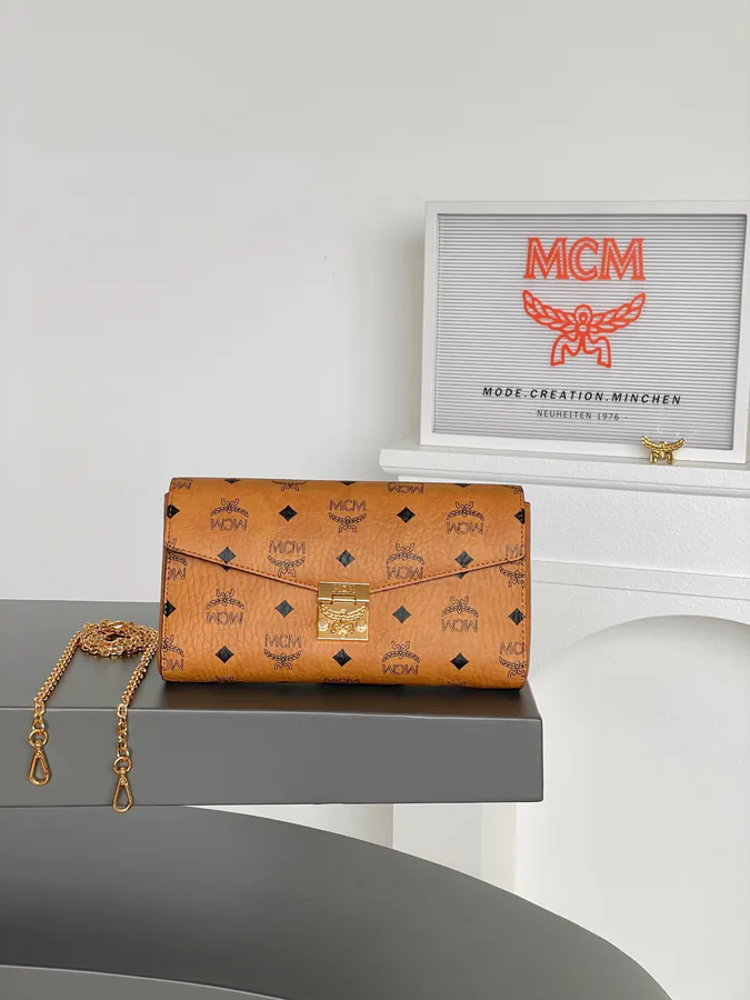 MCM Tracy Visitos Classic Crossbody Bag with Nappa Leather