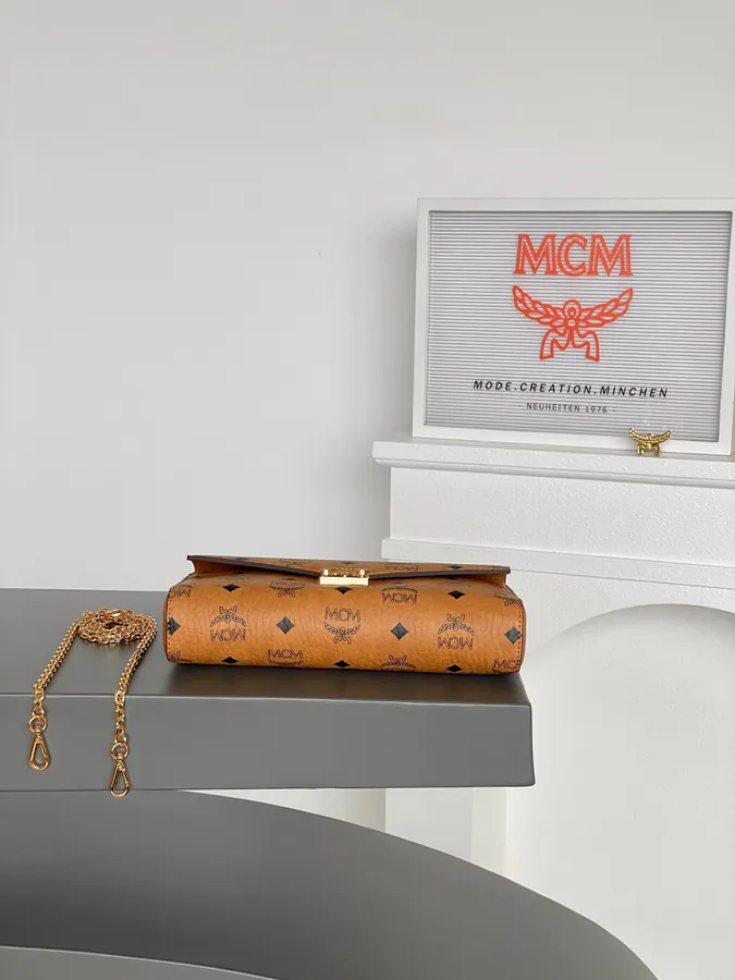 MCM Tracy Visitos Classic Crossbody Bag with Nappa Leather