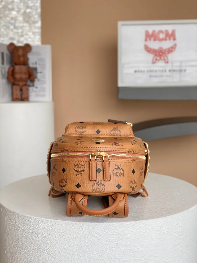 MCM Mini Stark Visetos Backpack