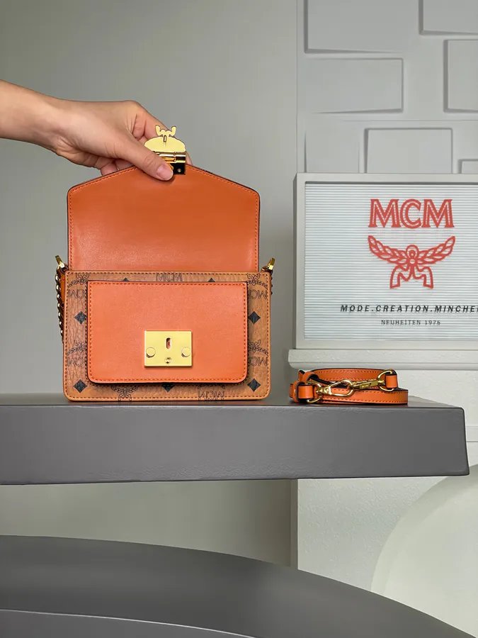 Mini Tracy Crossbody Bag in Classic Cognac