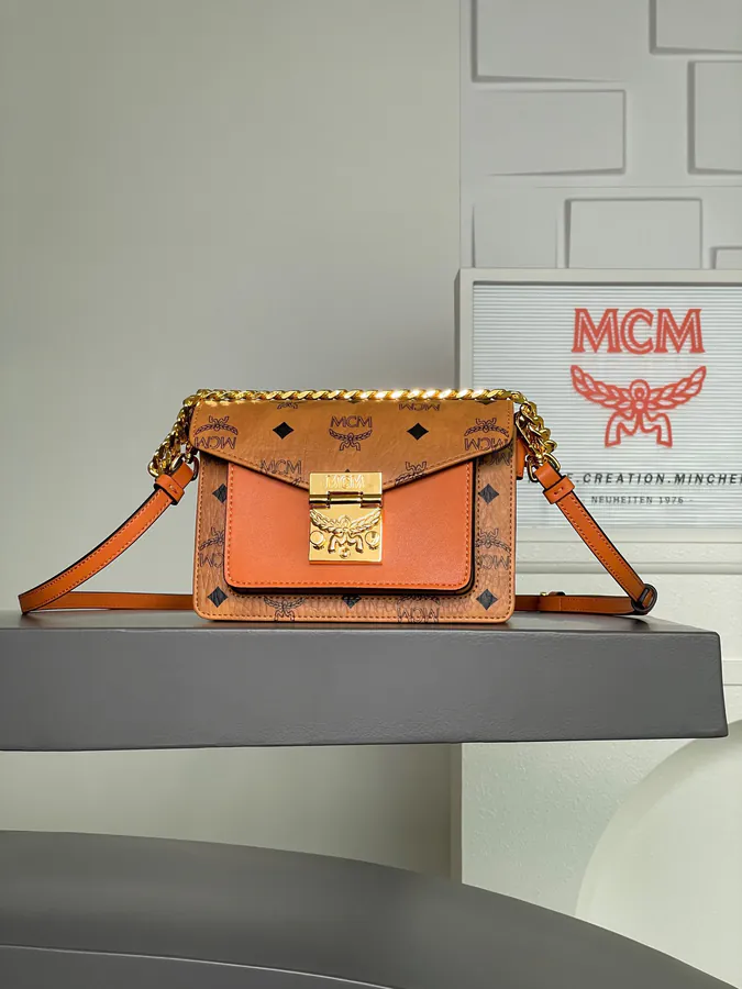 Mini Tracy Crossbody Bag in Classic Cognac