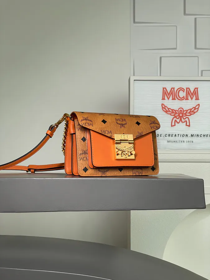 Mini Tracy Crossbody Bag in Classic Cognac