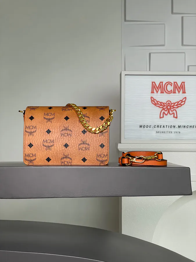 Mini Tracy Crossbody Bag in Classic Cognac
