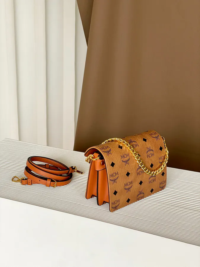 MCM Tracy Satchelette Mini Crossbody Bag