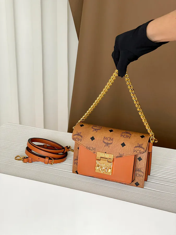 MCM Tracy Satchelette Mini Crossbody Bag