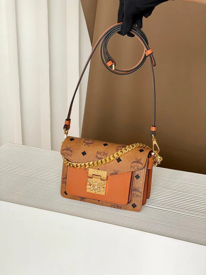 MCM Tracy Satchelette Mini Crossbody Bag