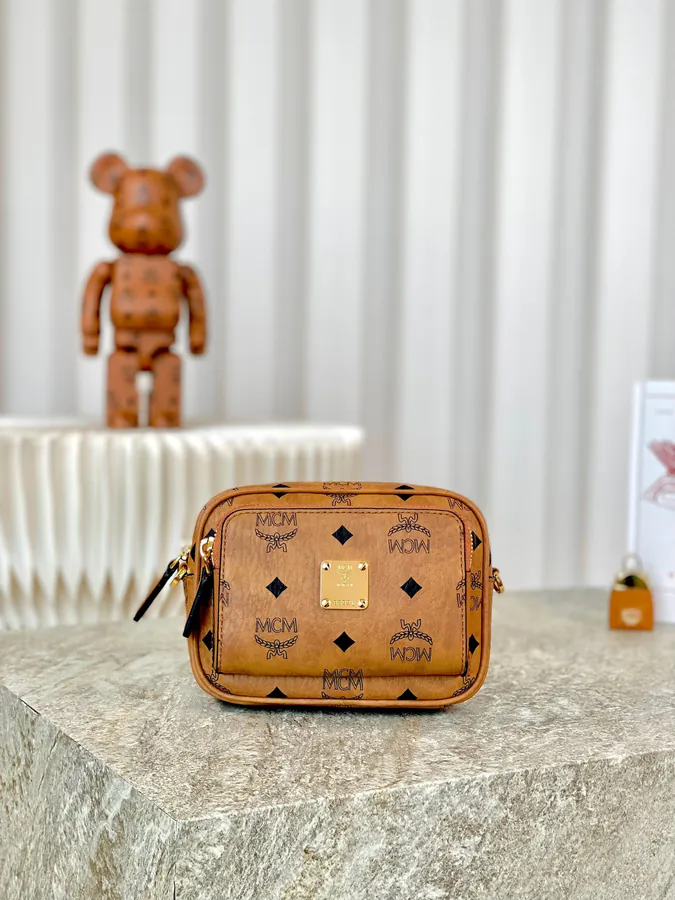 MCM Aren Visetos Mini Crossbody Bag