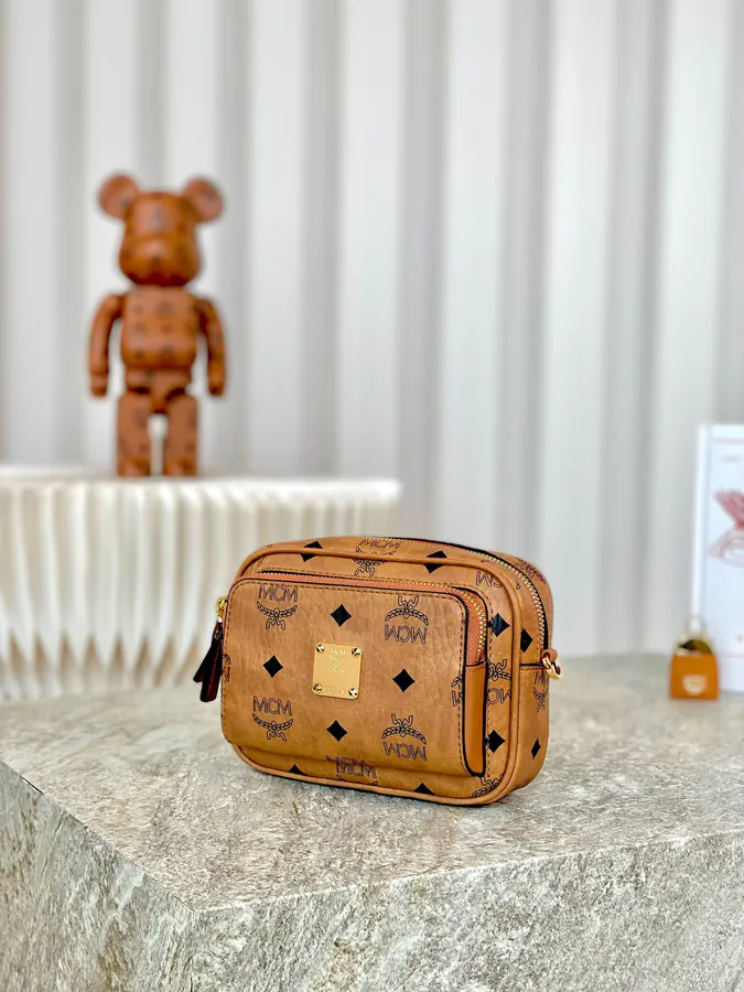 MCM Aren Visetos Mini Crossbody Bag
