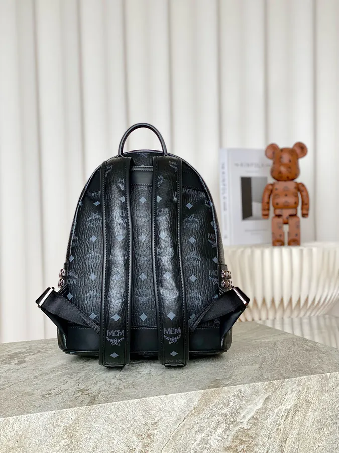MCM Star Visetos Small Crossbody Backpack