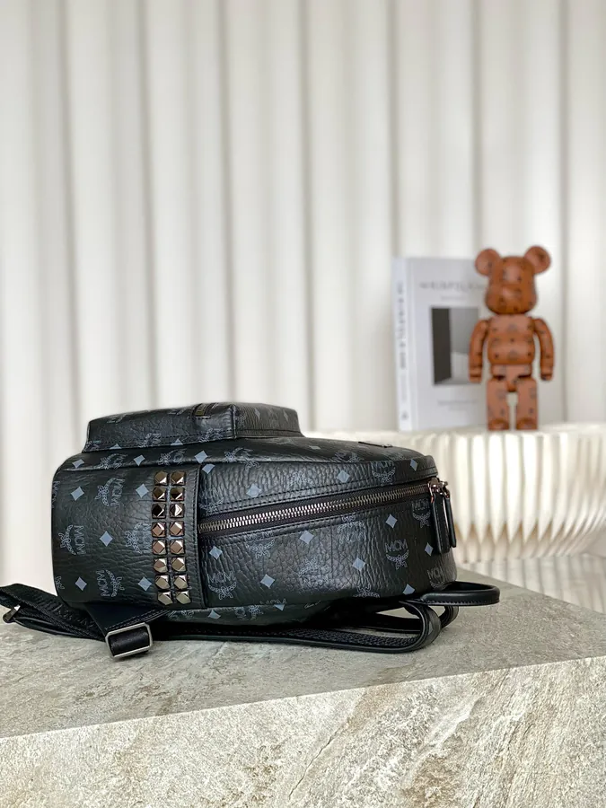 MCM Star Visetos Small Crossbody Backpack