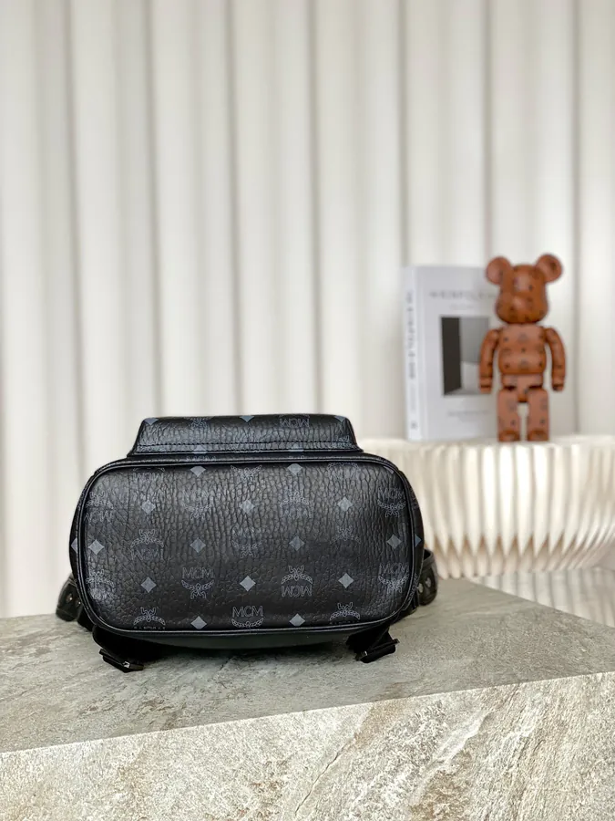 MCM Star Visetos Small Crossbody Backpack