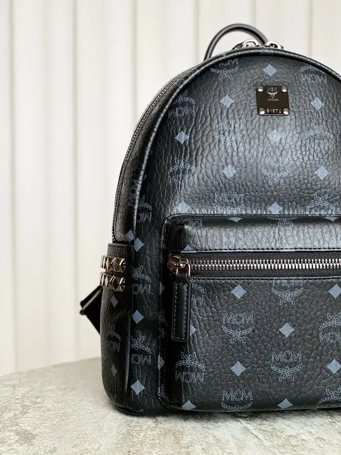 MCM Star Visetos Small Crossbody Backpack