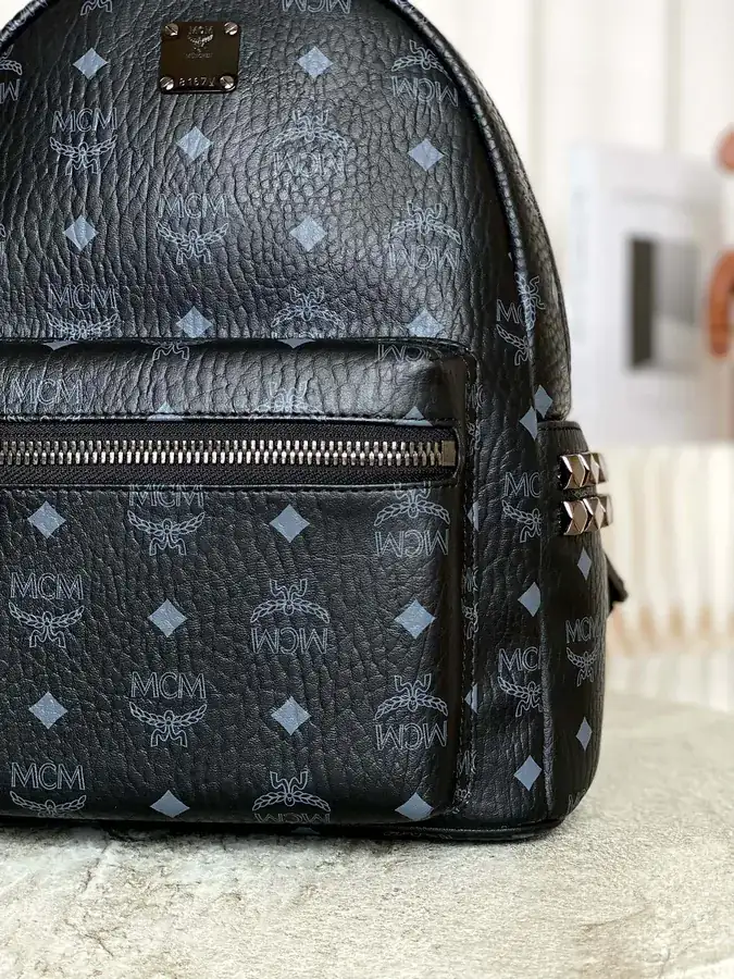 MCM Star Visetos Small Crossbody Backpack