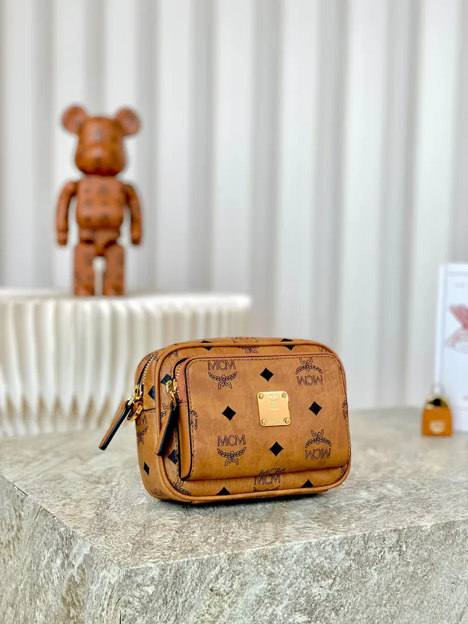 X Mini Shoulder Strap Camera Crossbody Bag by MCM Aren Visetos