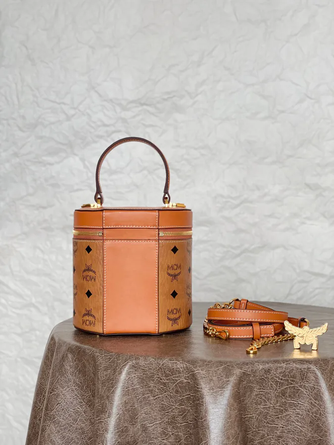 MCM Aren Visetos Bucket Bag