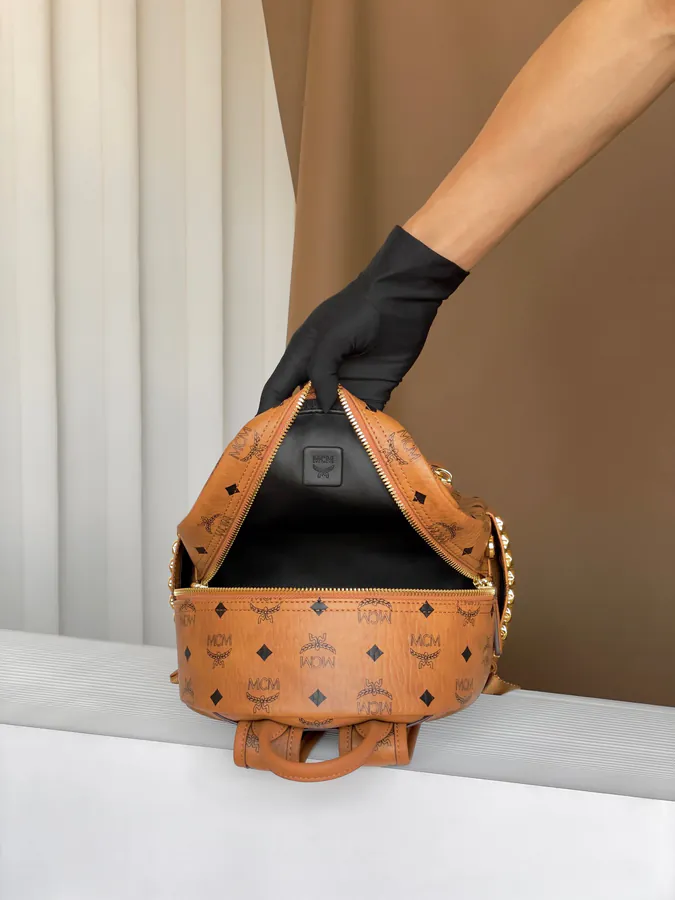 MCM Stark Visetos Small Crossbody Bag