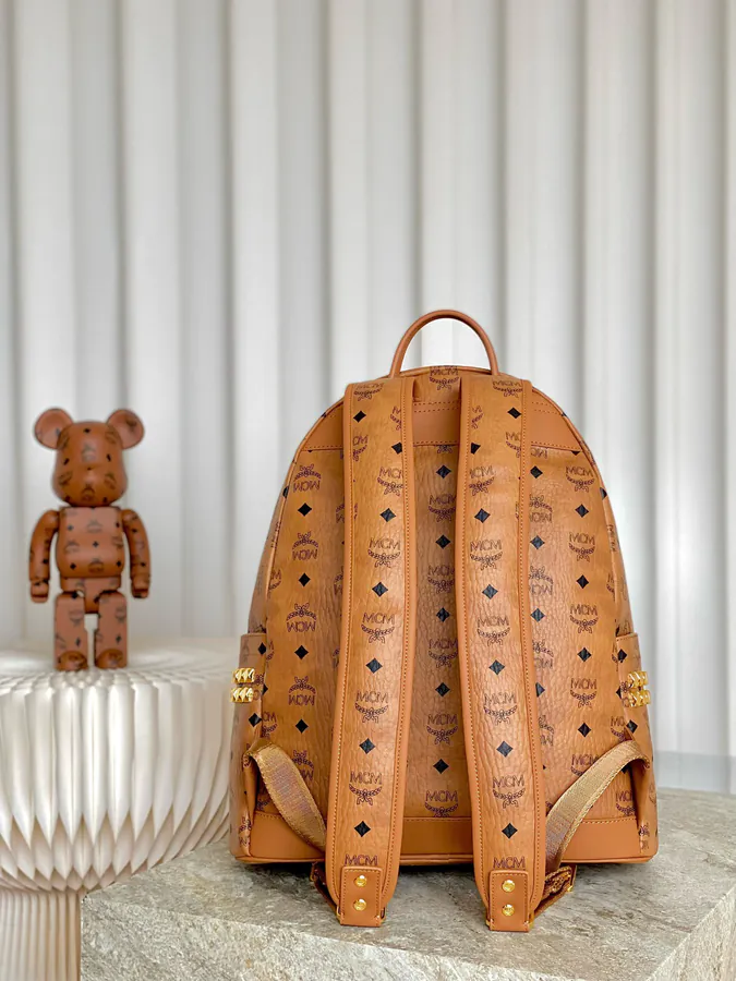 MCM Stark Visetos Medium Backpack