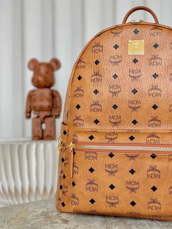 MCM Stark Visetos Medium Backpack