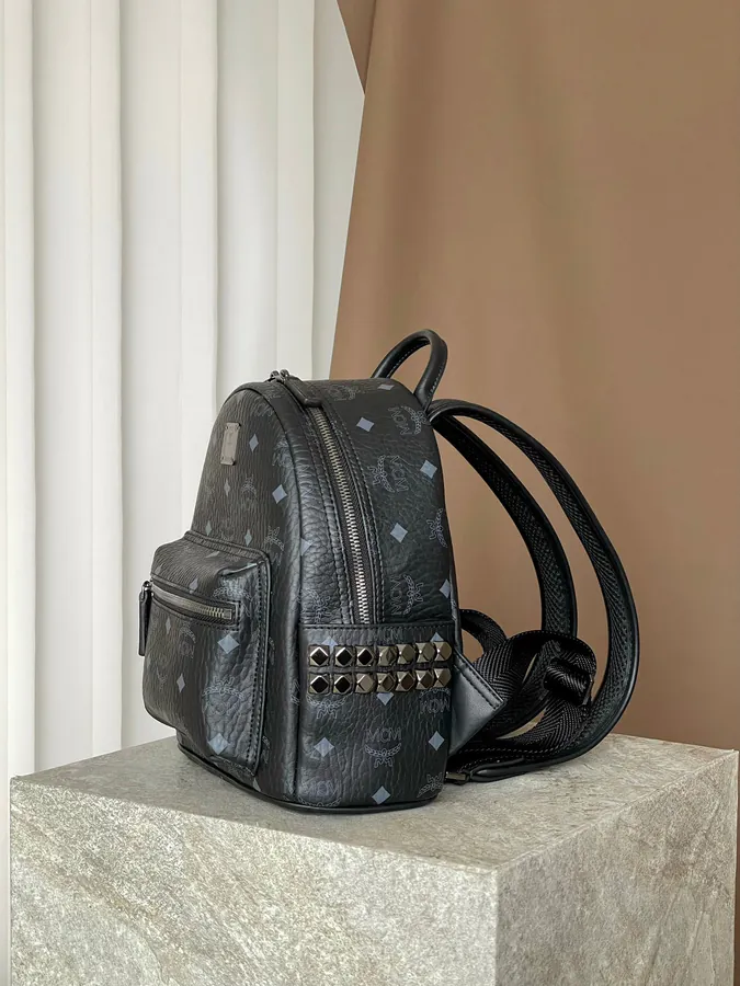 Mini Stark Visetos Backpack Black