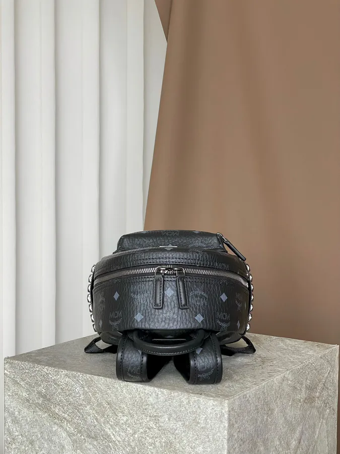 Mini Stark Visetos Backpack Black
