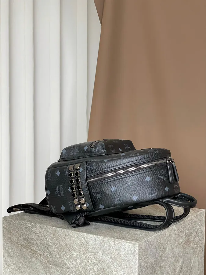 Mini Stark Visetos Backpack Black