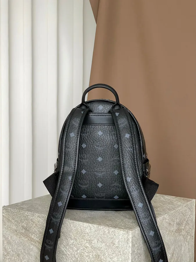 Mini Stark Visetos Backpack Black