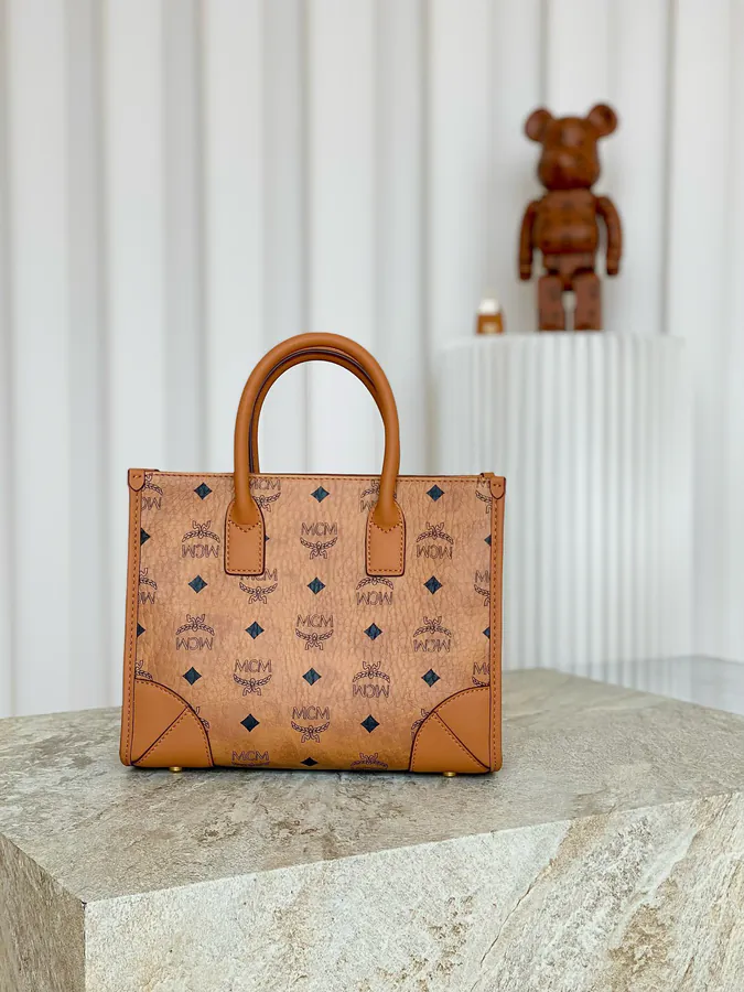 MCM München Visetos Handbag Small Size