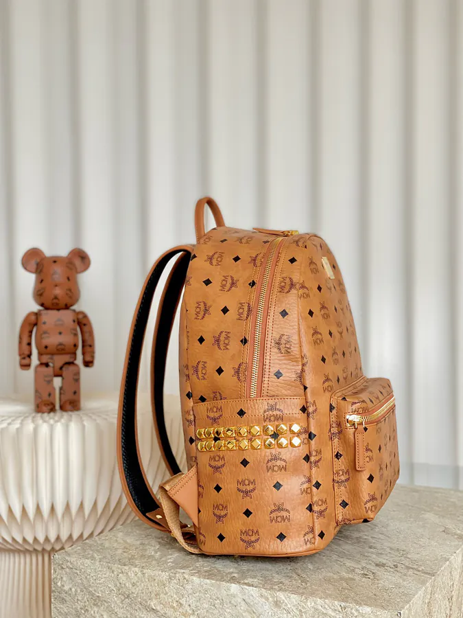 MCM Stark Visetos Medium Backpack
