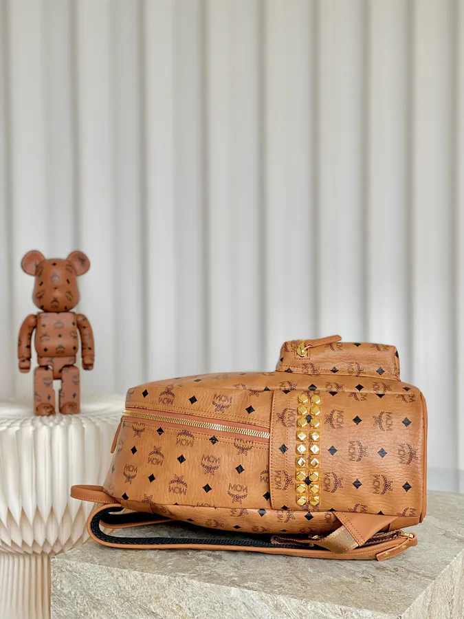 MCM Stark Visetos Medium Backpack