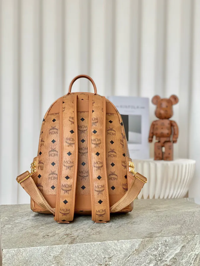 Small MCM Stark Visetos Backpack