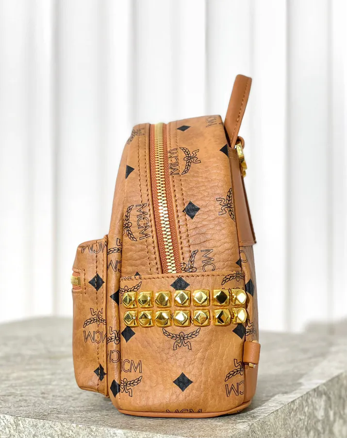 Mini Stark Visetos Backpack by MCM