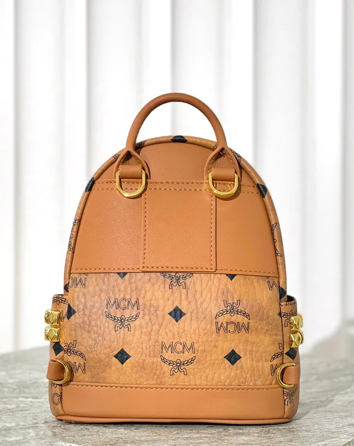 Mini MCM Stark Visetos Backpack