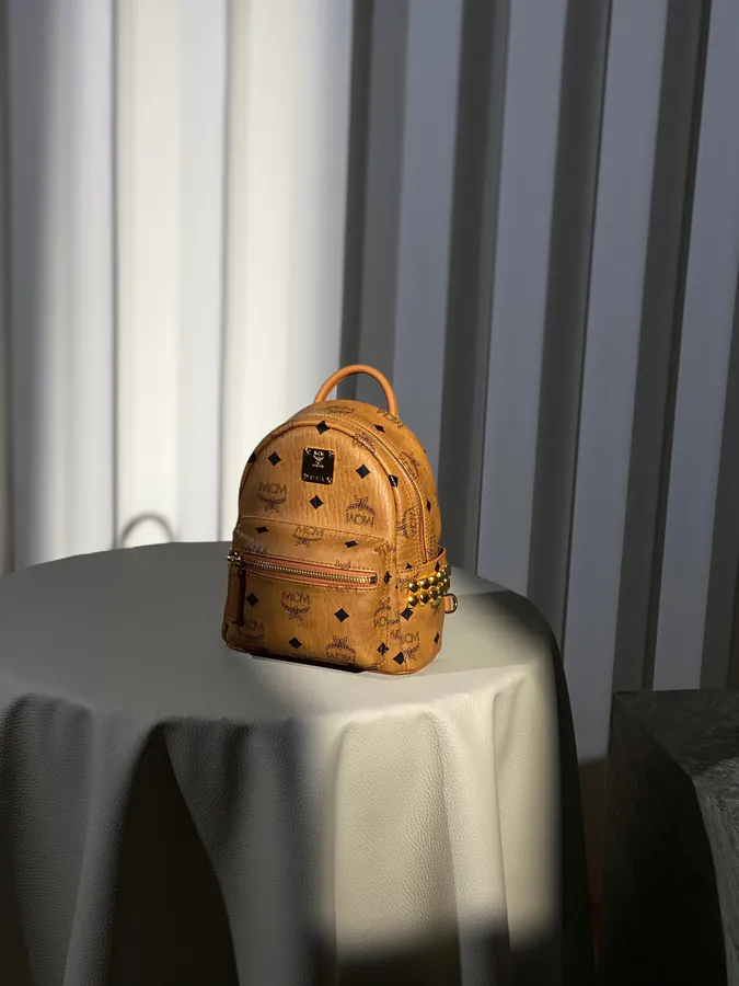 Mini MCM Stark Visetos Backpack