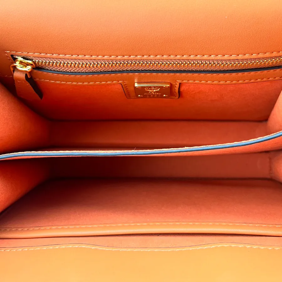 MCM Pasetia Visetos Tote in Cognac
