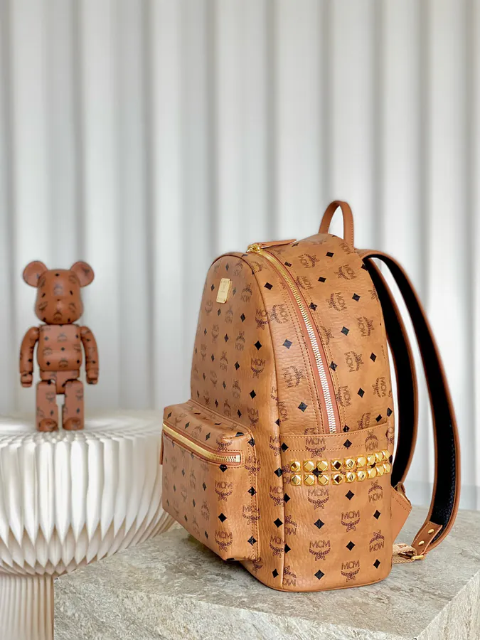 MCM Stark Visetos Medium Backpack